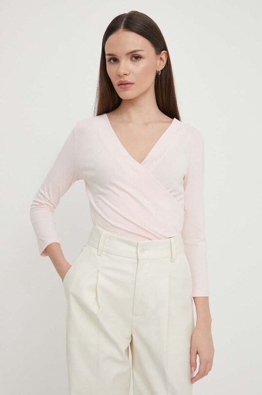 Лонгслів Lauren Ralph Lauren рожевий 200824366