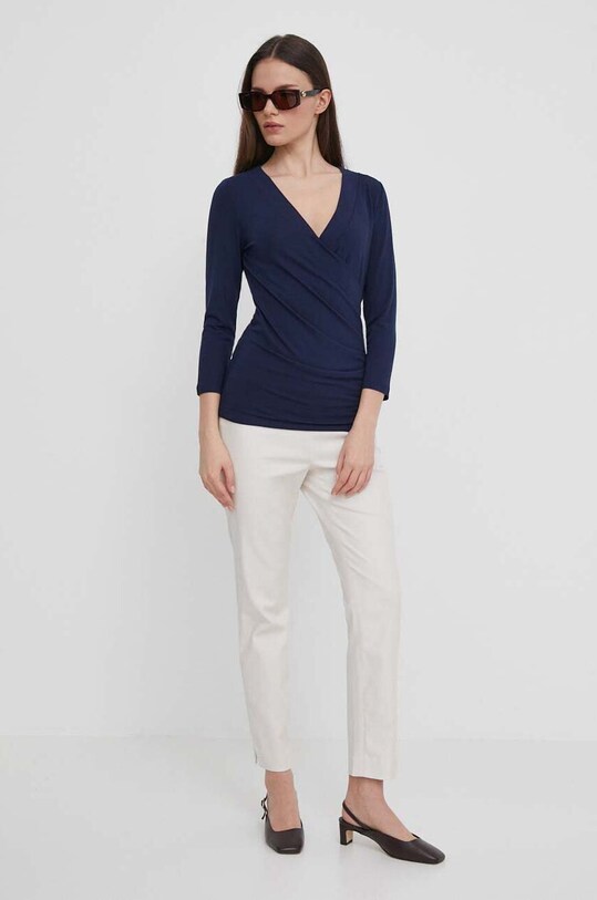 Лонгслів Lauren Ralph Lauren 200824366 темно-синій AW24