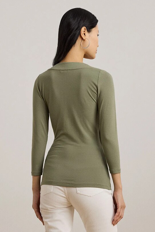 Majica z dolgimi rokavi Lauren Ralph Lauren 200824366 zelena AW24