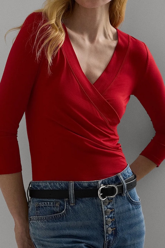 Μακρυμάνικο Lauren Ralph Lauren μπορντό 200824366