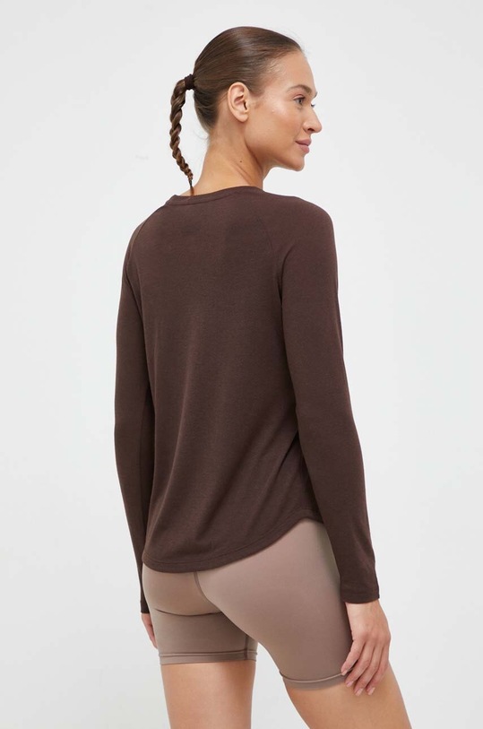 Odzież Hummel longsleeve treningowy hmlMT VANJA T-SHIRT 214244 brązowy