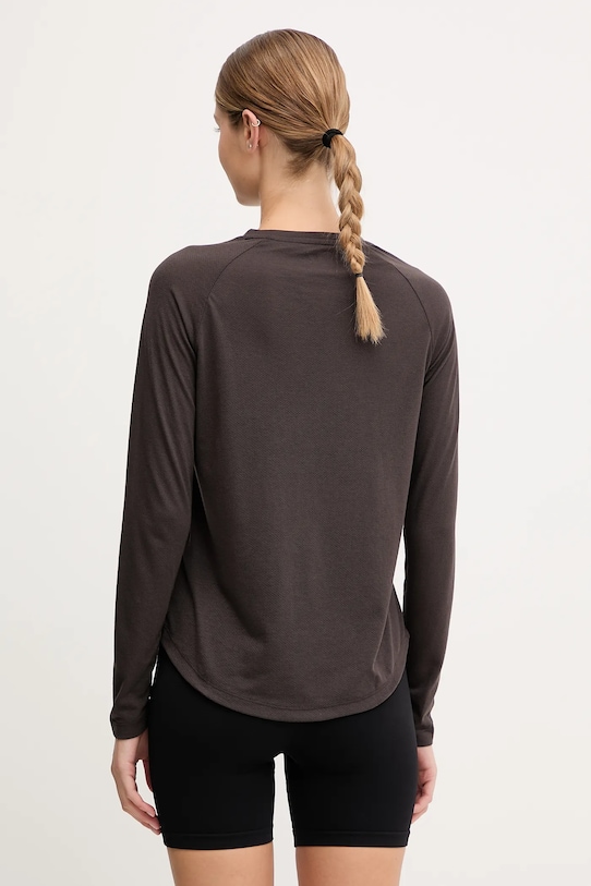 Oblačila Majica z dolgimi rokavi za vadbo Hummel Vanja 214244 rjava