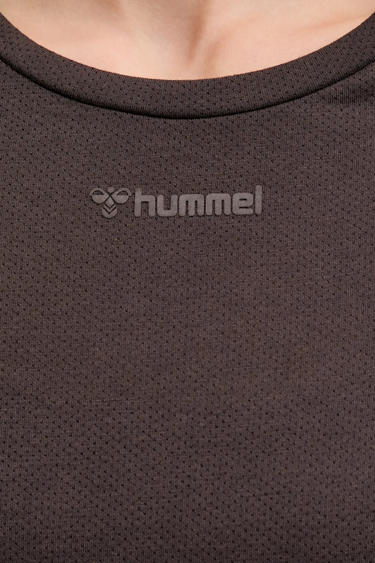 Majica z dolgimi rokavi za vadbo Hummel Vanja 214244 rjava