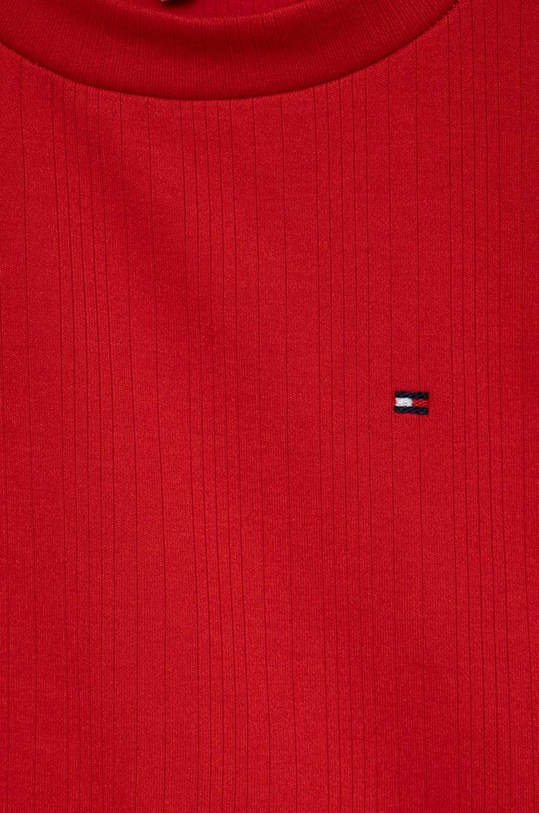Dziewczynka Tommy Hilfiger longsleeve dziecięcy KG0KG07134.PPYX czerwony