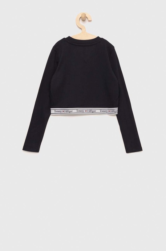 Dětské tričko s dlouhým rukávem Tommy Hilfiger KG0KG07134.PPYX námořnická modř SS23
