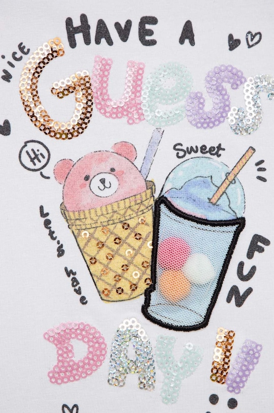 Κοριτσίστικα Παιδικό μακρυμάνικο Guess K3RI07.K6YW3.PPYX λευκό