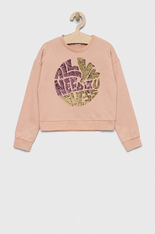 Guess bluza bawełniana dziecięca aplikacja pomarańczowy J3GQ02.K82T0.PPYX