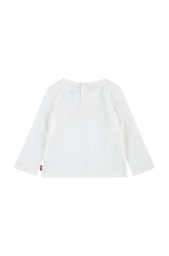 Dětský bavlněný dlouhý rukáv Levi's 1EH052 bílá SS23