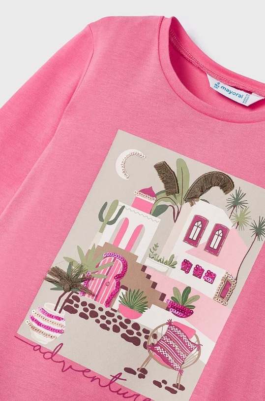 Dětské bavlněné tričko s dlouhým rukávem Mayoral 3072.6D.MINI