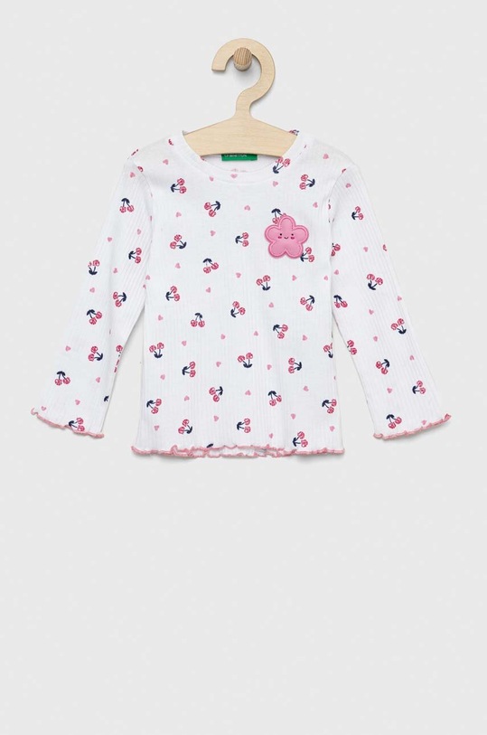 United Colors of Benetton gyerek pamut hosszú ujjú felső pamut rózsaszín 33M0G108A.P.SEASONAL