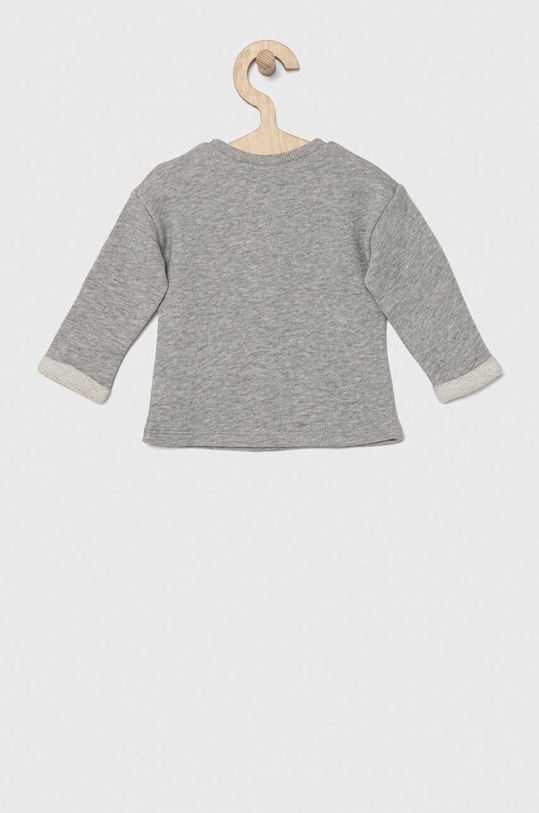 United Colors of Benetton longsleeve bawełniany niemowlęcy 3J70A102M.W.SEASONAL szary SS23