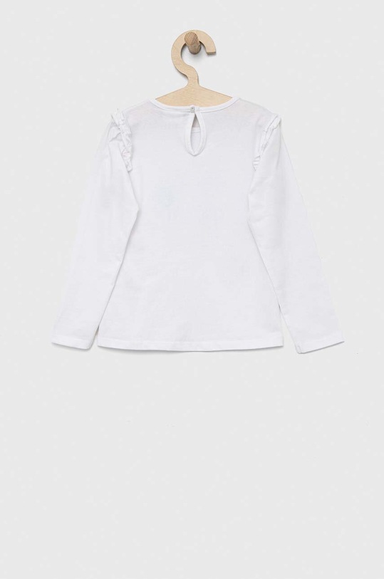 Birba&Trybeyond longsleeve bawełniany niemowlęcy 999.64068.00.74.98 biały SS23