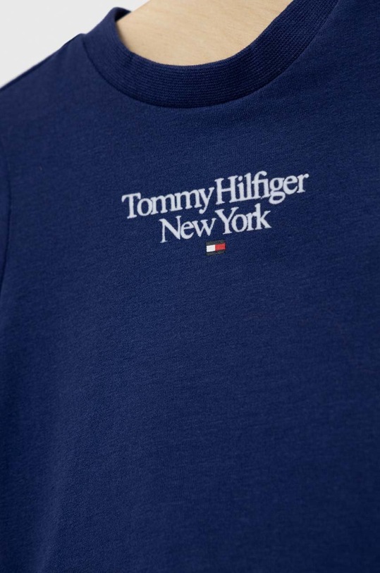 CHLAPEC Kojenecké tričko s dlouhým rukávem Tommy Hilfiger KN0KN01570.PPYX námořnická modř