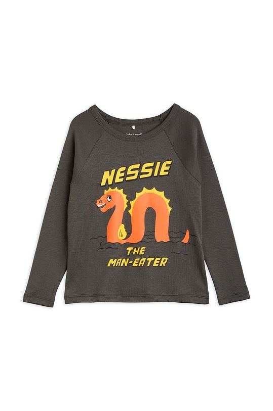 Mini Rodini longsleeve bawełniany dziecięcy nadruk czarny 2312012799