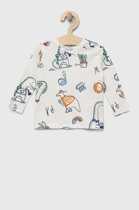 OVS longsleeve niemowlęcy 2-pack 1699118.Boy.9.36months. biały SS23