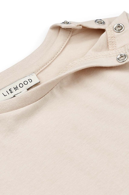 Băieți Liewood longsleeve din bumbac pentru copii LW15384 bej