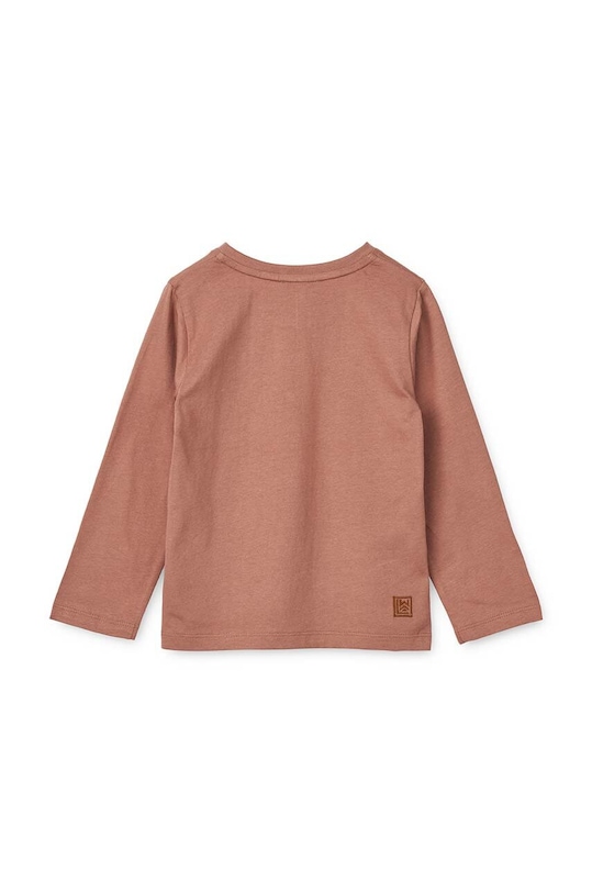 Хлопковый детский лонгслив Liewood LW15384 розовый AW23
