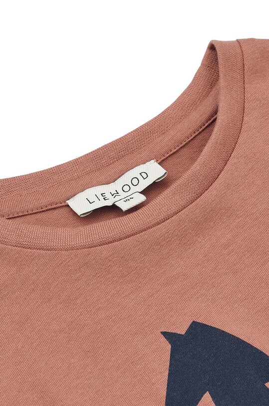 Băieți Liewood longsleeve din bumbac pentru copii LW15384 roz