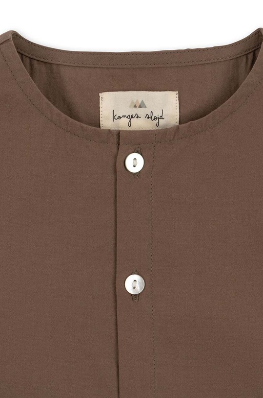 Băieți Konges Sløjd camasa de bumbac pentru copii KS4441 maro