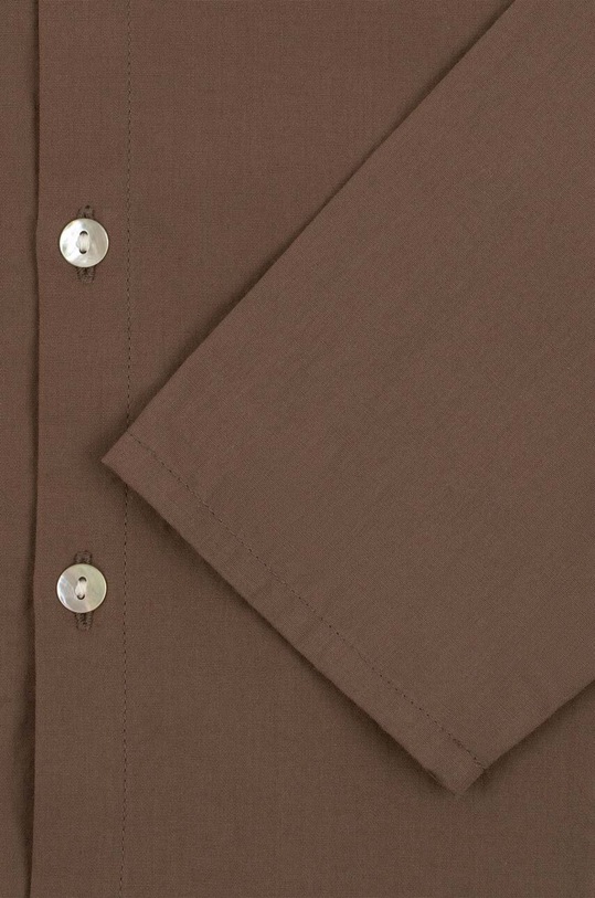 Konges Sløjd camasa de bumbac pentru copii maro KS4441