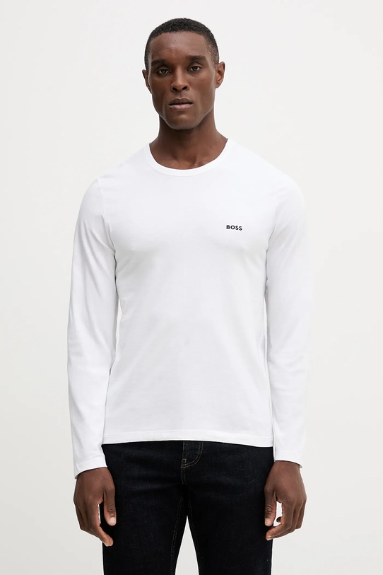 BOSS longsleeve bawełniany 3-pack 50492321 granatowy NC25