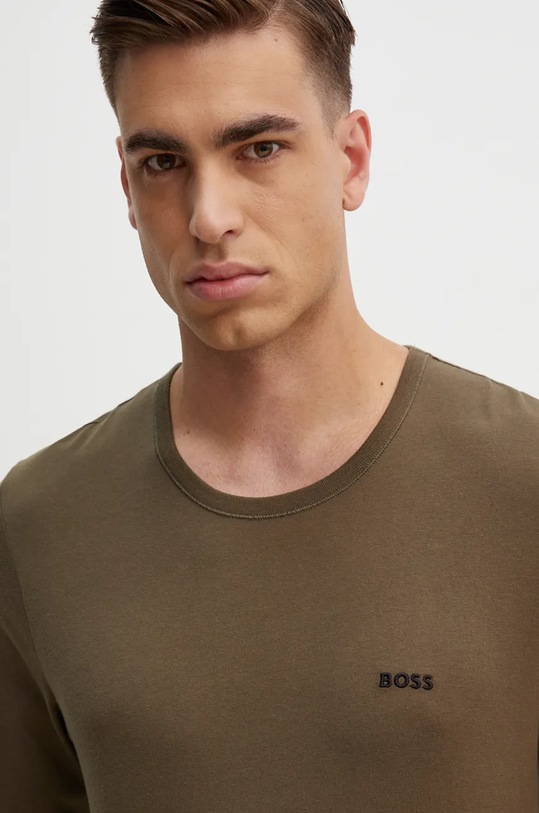 Bavlněné tričko s dlouhým rukávem BOSS 3-pack 50492321