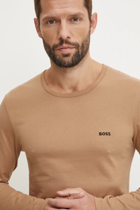 Хлопковый лонгслив BOSS 3 шт 50492321