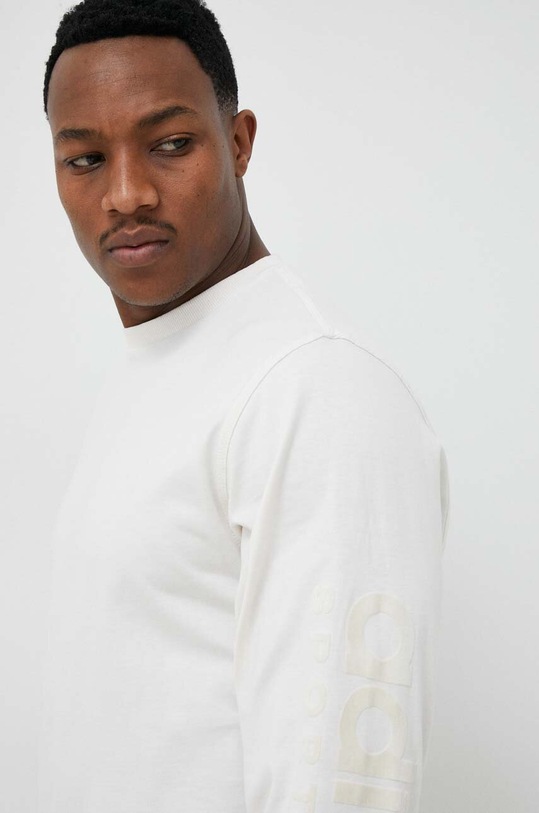 adidas longsleeve bawełniany beżowy IA9350