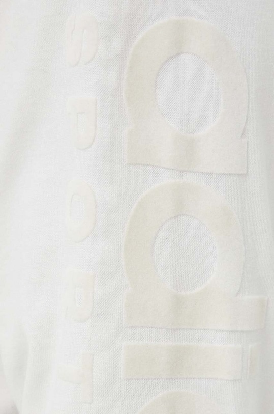 adidas longsleeve bawełniany IA9350 beżowy