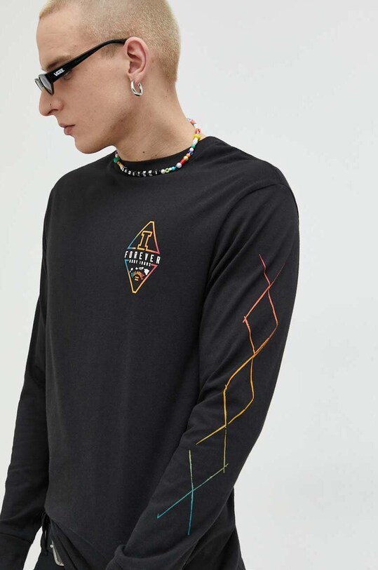 Billabong longsleeve bawełniany czarny ABYZT01764