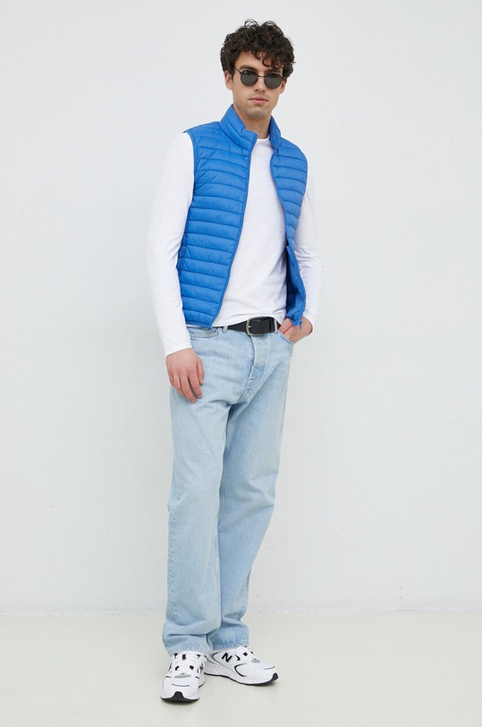 Бавовняний лонгслів United Colors of Benetton 3JE1J19A9.101. білий SS23