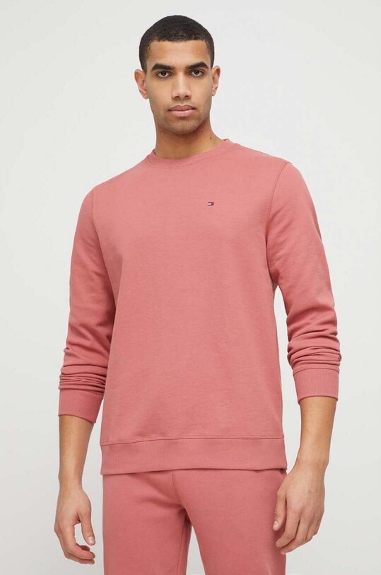 Φούτερ lounge Tommy Hilfiger χωρίς κουκούλα πορτοκαλί UM0UM02875.PPYX