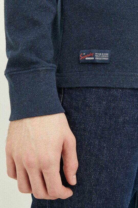 Superdry longsleeve bawełniany M6010759A.6UH granatowy