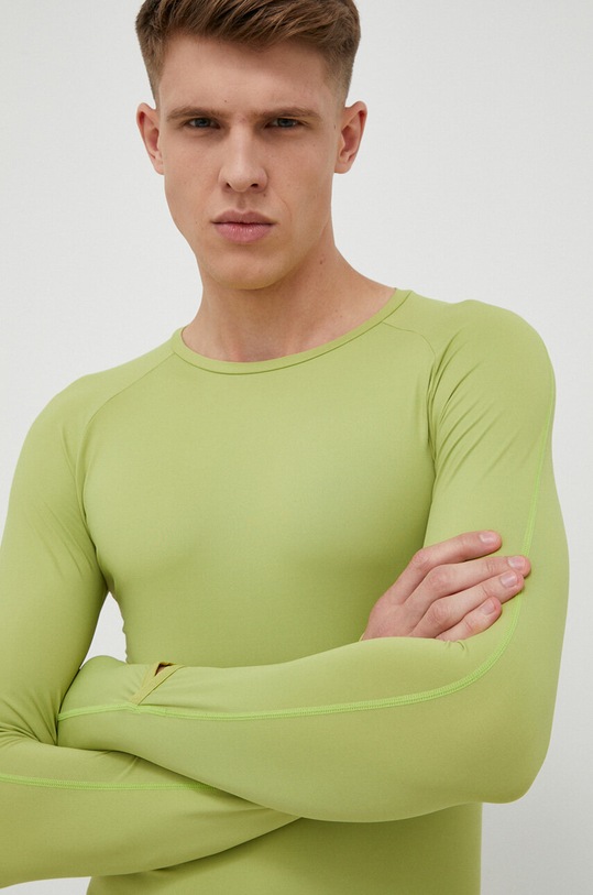 4F longsleeve do biegania zielony 4FSS23TFLOM078