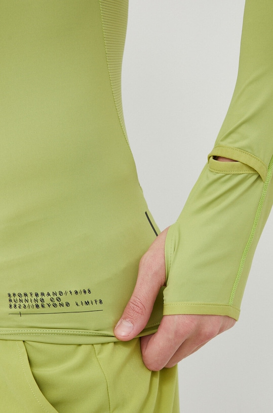 4F longsleeve do biegania 4FSS23TFLOM078 zielony