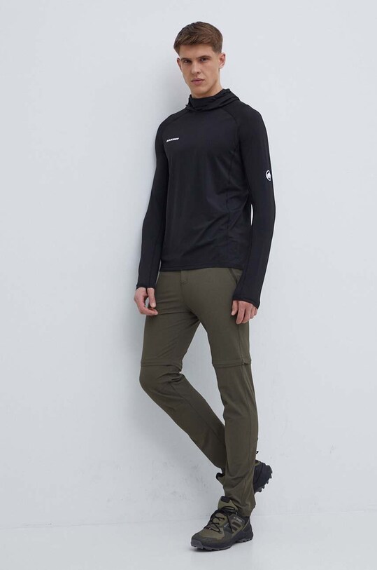 Спортивний лонгслів Mammut Selun FL 1016.01420 чорний SS24