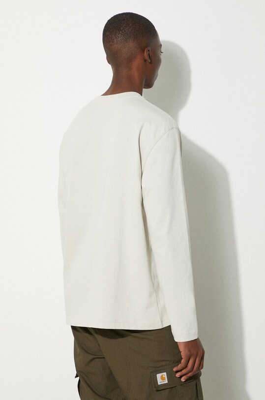 Одежда Хлопковый лонгслив A-COLD-WALL* Foil Grid LS T-Shirt ACWMTS111 серый