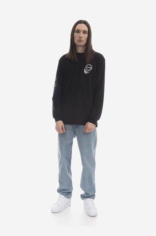 Vans longsleeve bawełniany Too far From Future VN000041BLK czarny SS23