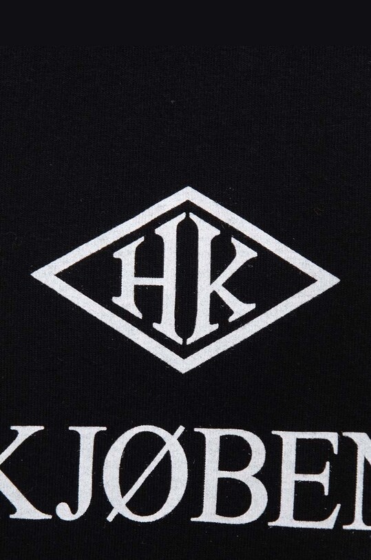 Han Kjøbenhavn cotton T-shirt Logo Print Boxy Tee Long Sleeve M.132861 black