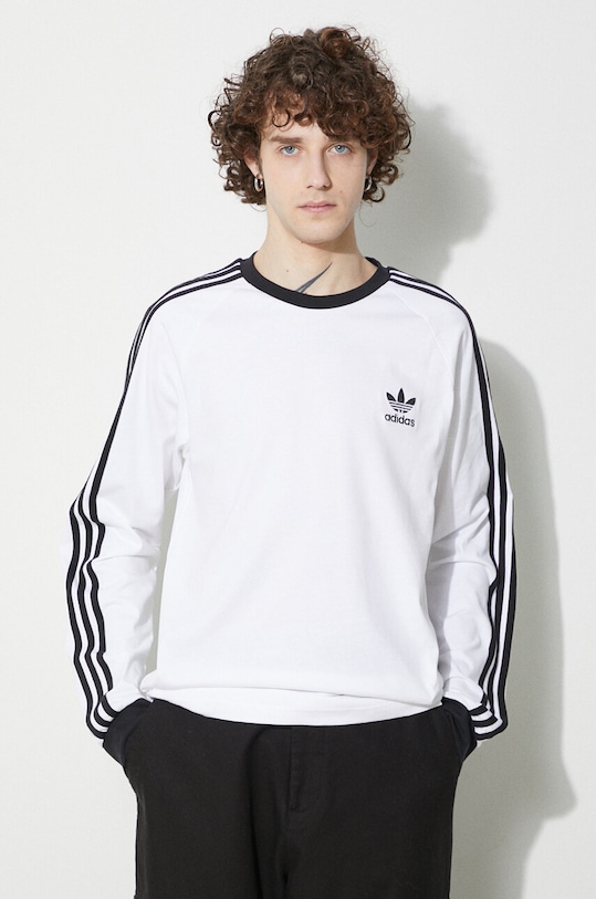 adidas Originals longsleeve bawełniany biały IA4879