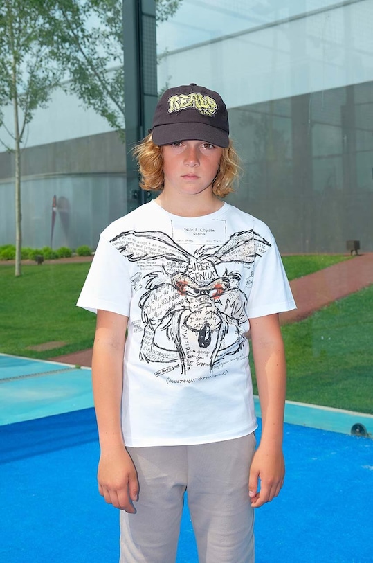 Detská bavlnená šiltovka Sisley bavlna čierna 6G0QYA008.G.SEASONAL