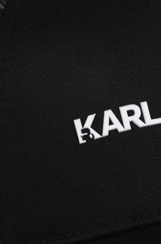 Chłopiec Karl Lagerfeld czapka z daszkiem dziecięca Z21035 czarny