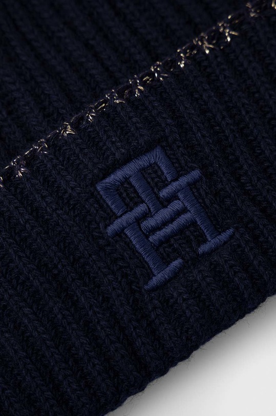 Doplnky Čiapka s prímesou vlny Tommy Hilfiger AW0AW14150.PPYX tmavomodrá