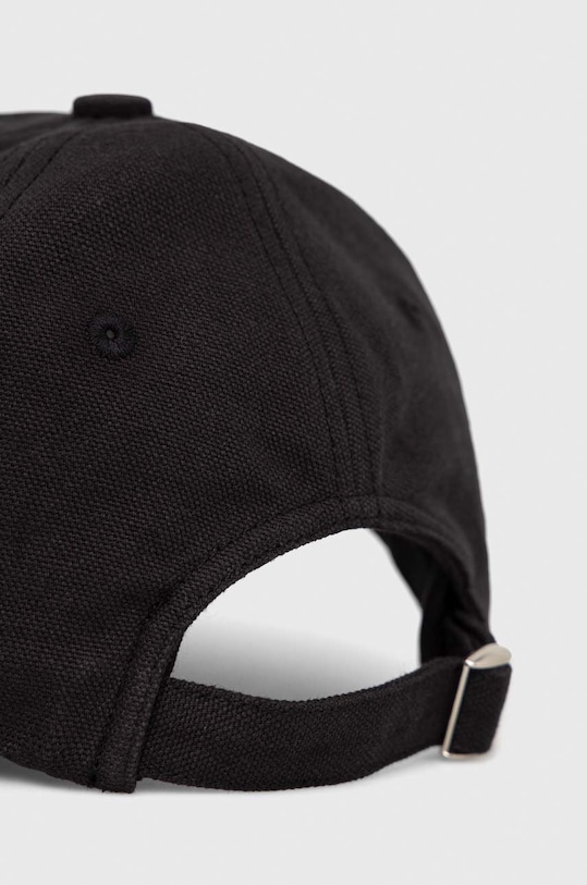 Akcesoria Tommy Jeans czapka z daszkiem bawełniana AW0AW14435.PPYX czarny