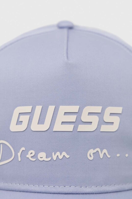 Akcesoria Guess czapka z daszkiem bawełniana V3GZ01.WO08O niebieski