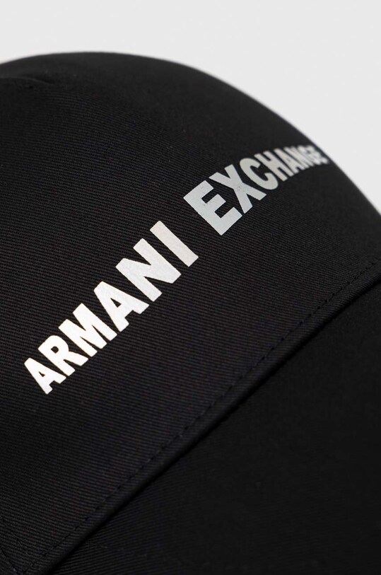 Akcesoria Armani Exchange czapka z daszkiem bawełniana 944201.3R100 czarny