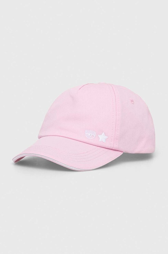 Chiara Ferragni berretto da baseball in cotone cotone rosa 74SBZK19