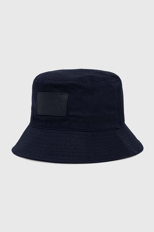 Памучна капела Tommy Hilfiger памук тъмносин AW0AW14524.PPYX