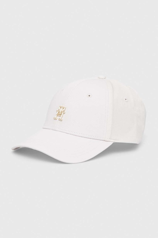 Bavlněná baseballová čepice Tommy Hilfiger bavlna bílá AW0AW14526.PPYX