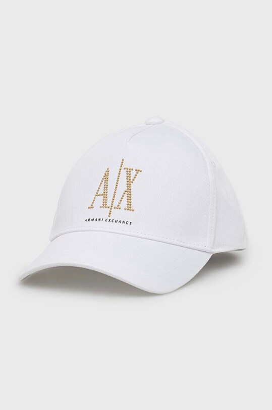 Хлопковая кепка Armani Exchange аппликация белый 944208.3R131